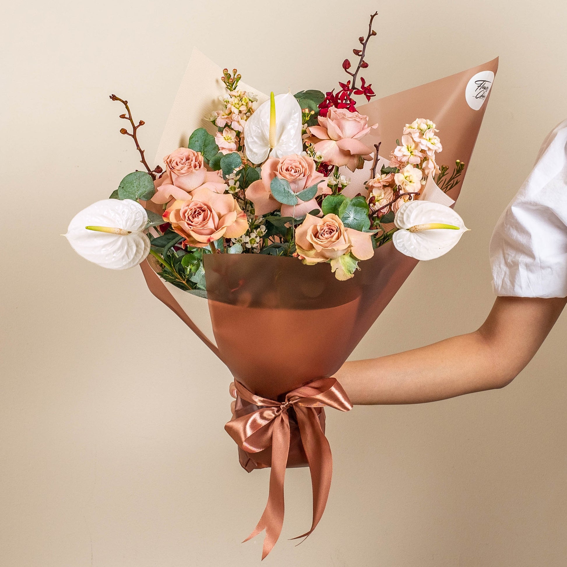 flowers_bouquet Caramel Charm - Cappucino Roses