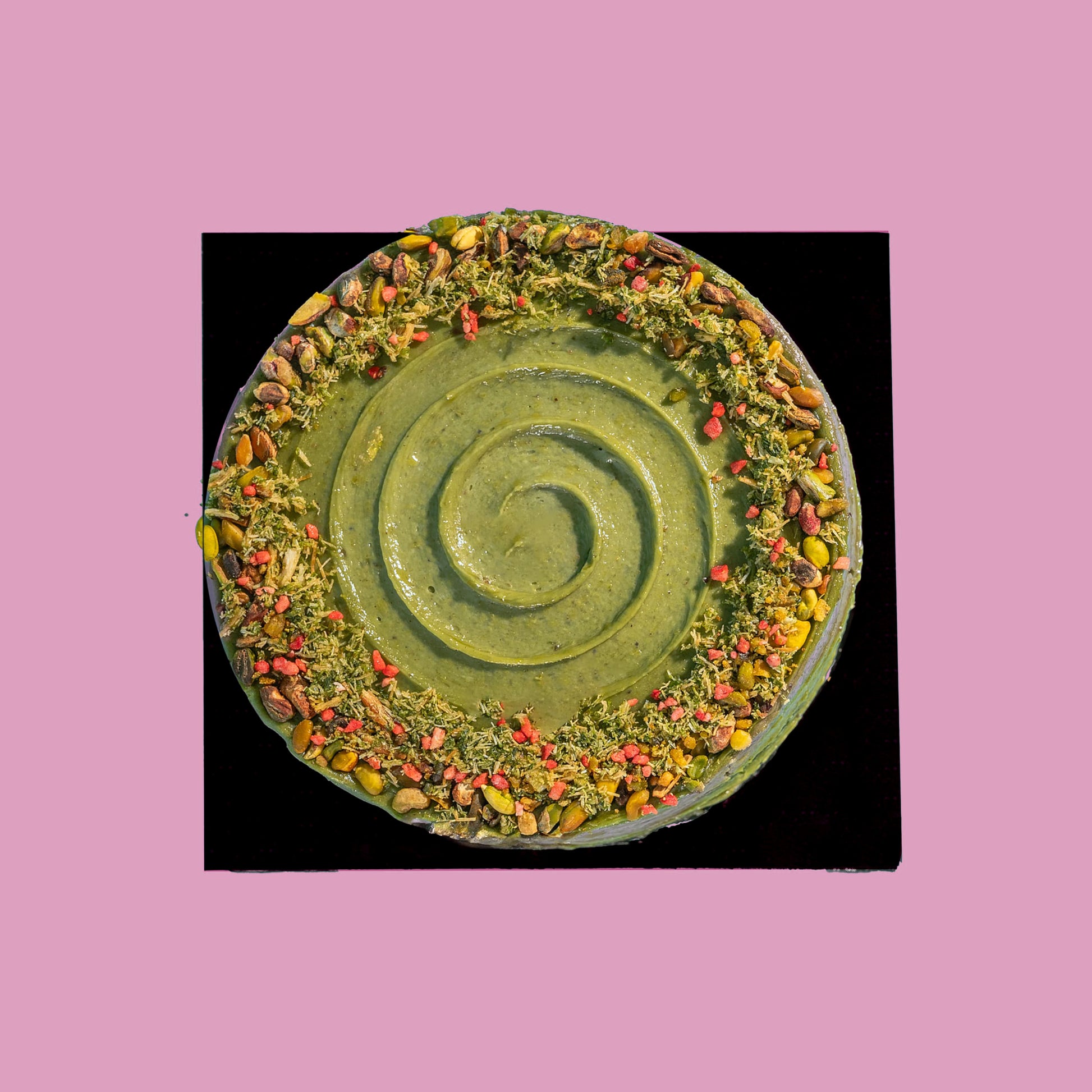 cake Pistachio Kunafa Chocolate Cake