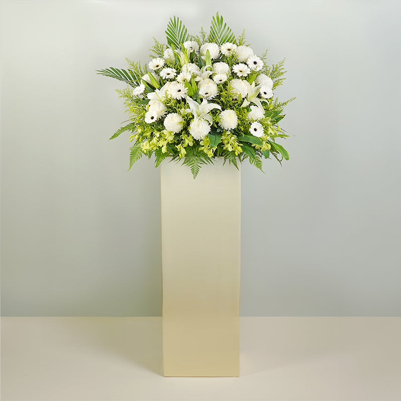 flower_stand_condolence Scents of Heaven Condolence / Funeral Flowers