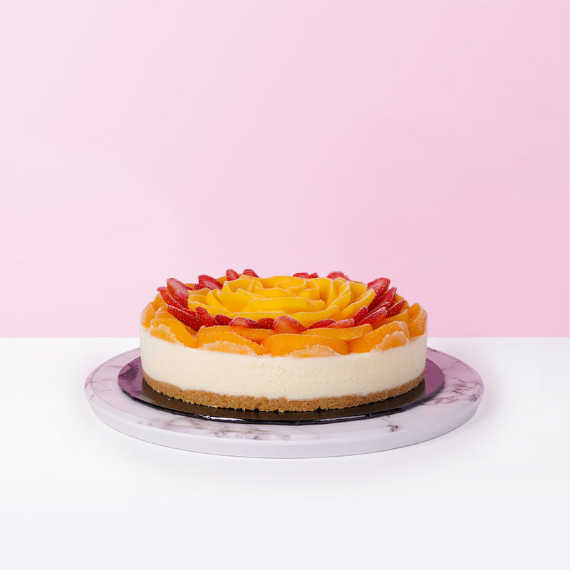 cake Berry Peachy Mango Cheesecake
