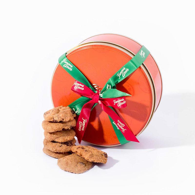 Famous Amos Round Cookies Tin