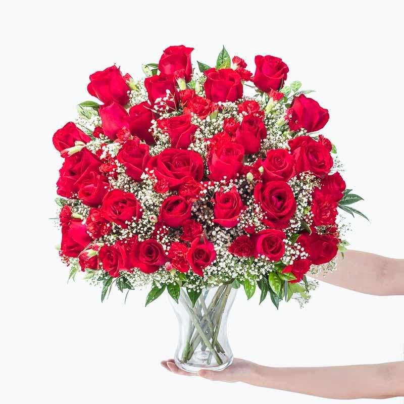 flowers_vase Overload - 30 Roses