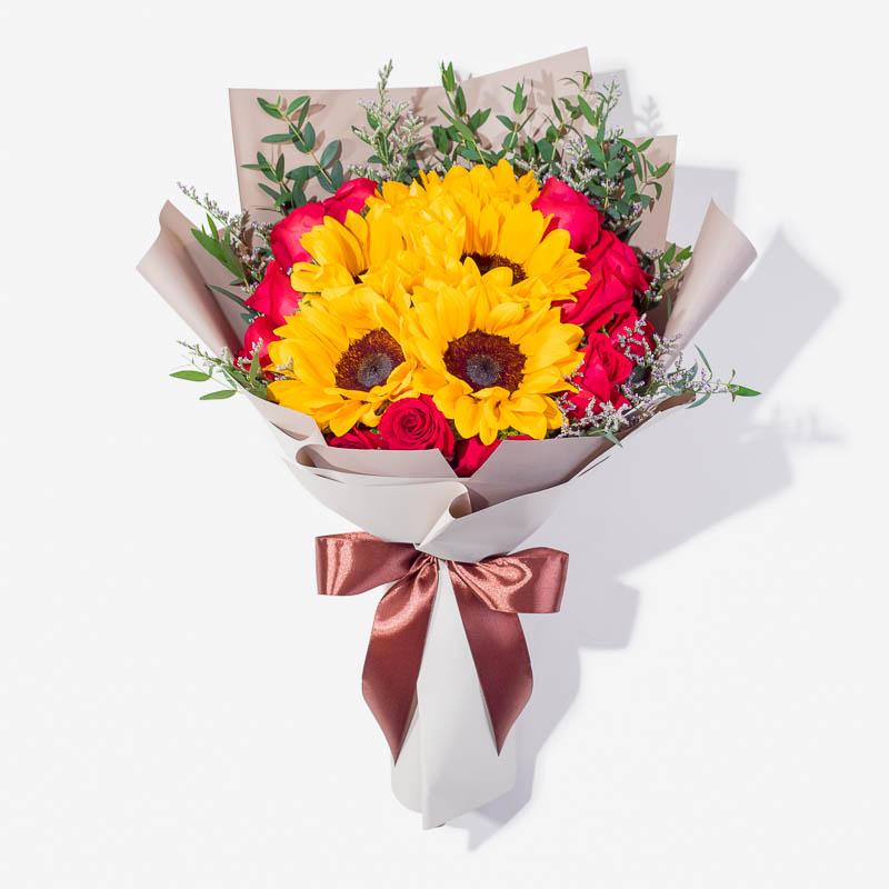 flowers_bouquet Sunset Roses