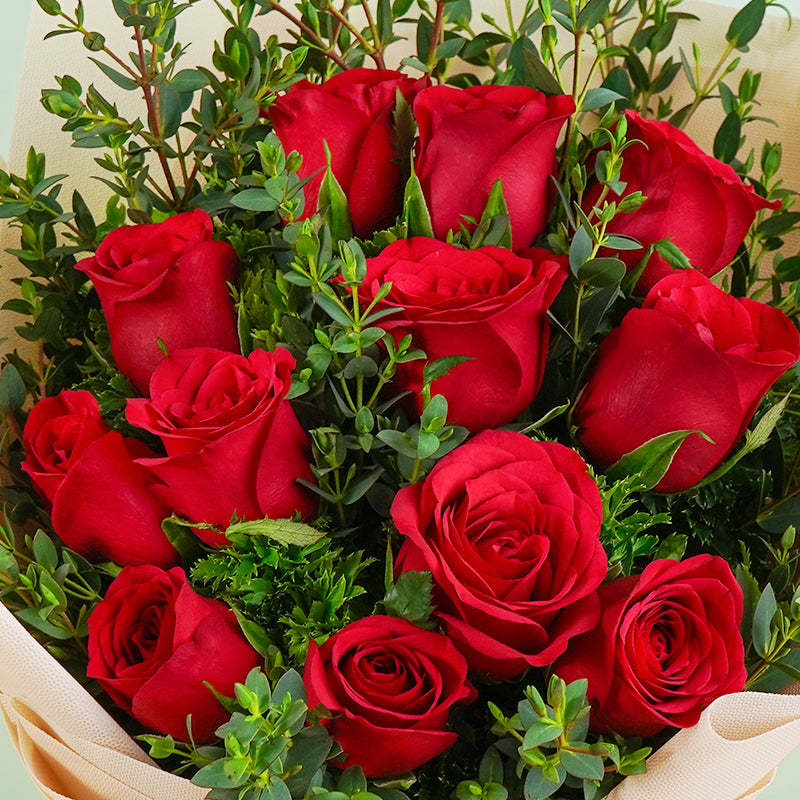 12 Red Roses Korean Style