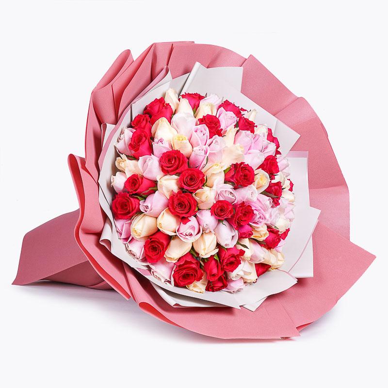 flowers_bouquet_giant 199 Roses - Bright Spark