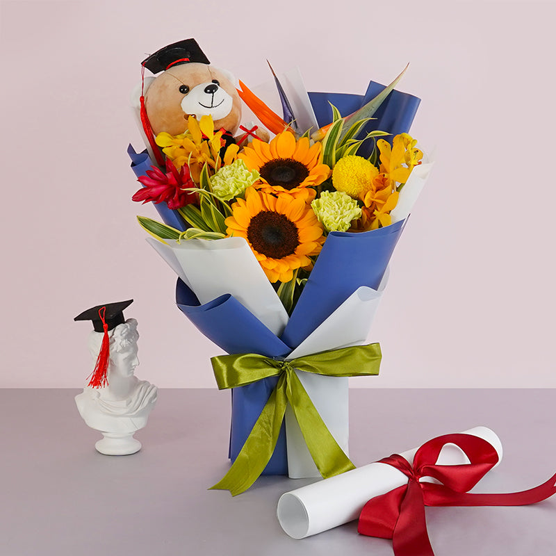 Bright Future Graduation Bouquet