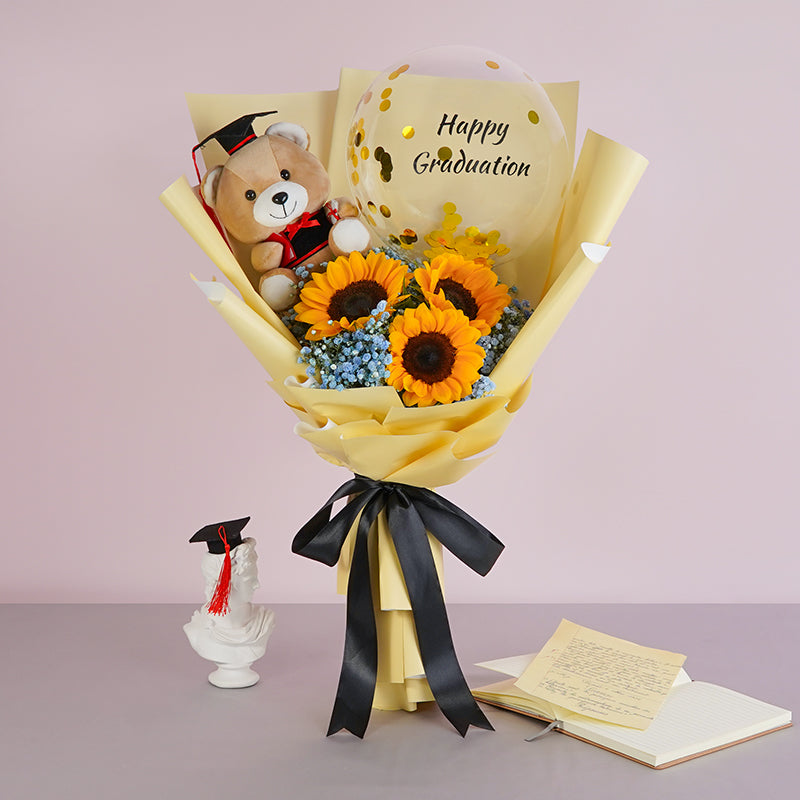 Flower bouquet graduation discount