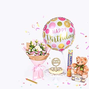 Happy Birthday Chocolate Box Bouquet (Klang Valley Delivery)