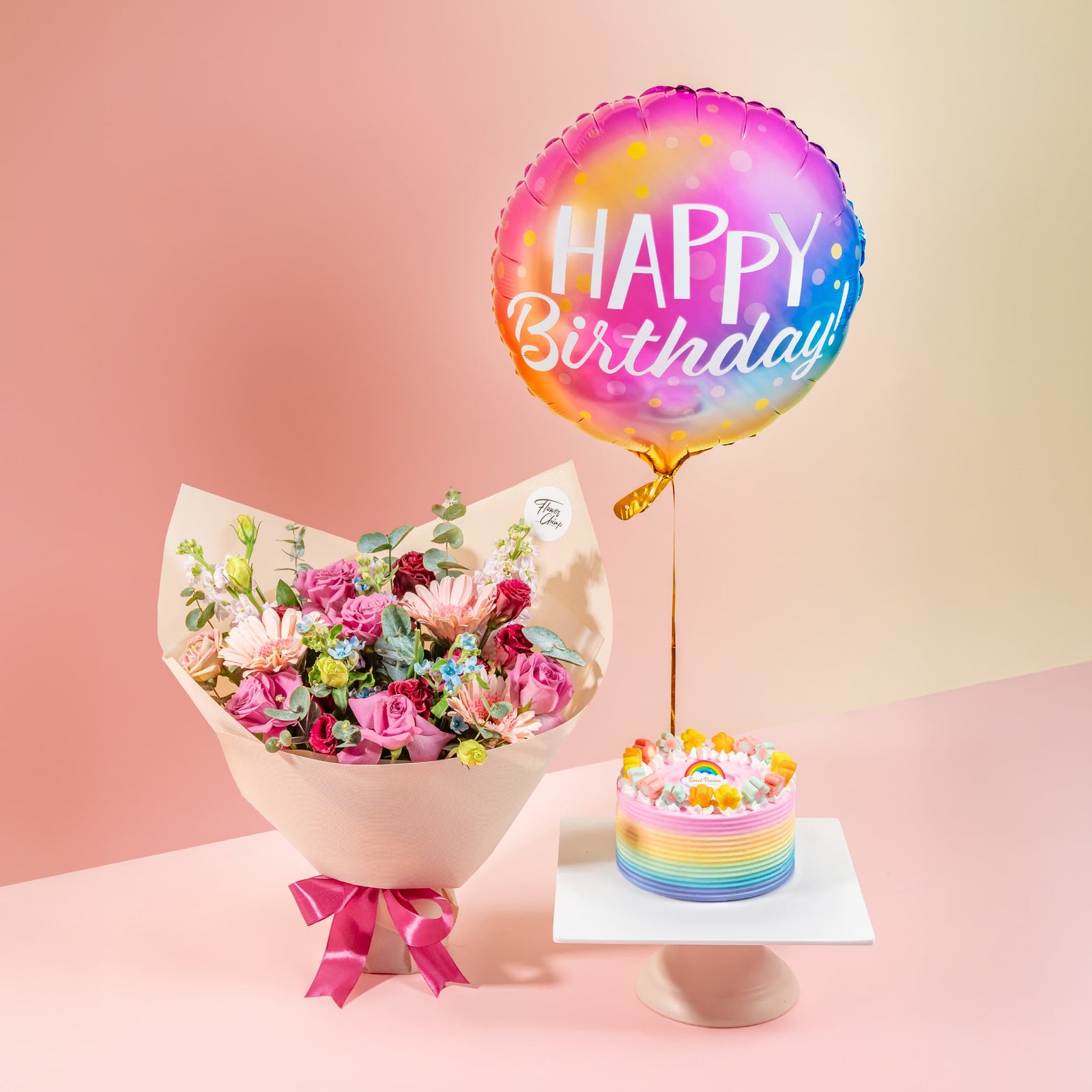 bundle_bouquet_cake_balloon Beauty Queen Gift Set