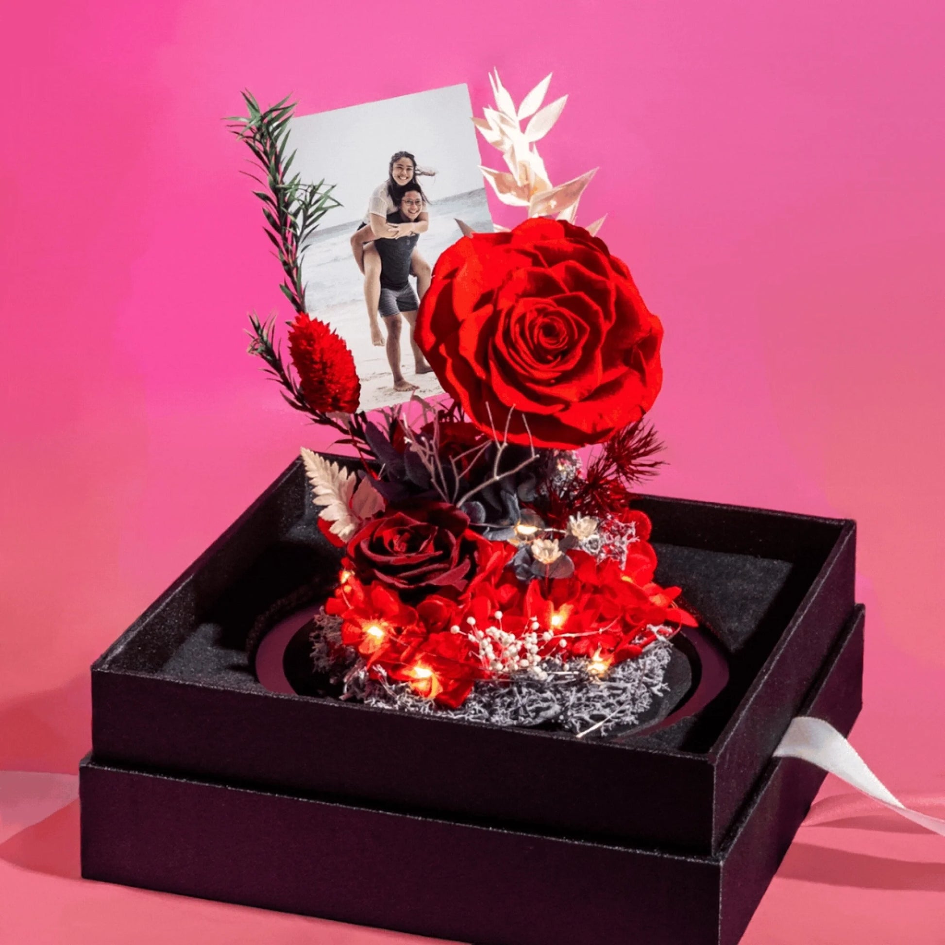 Customizer Forever Flame Preserved Rose