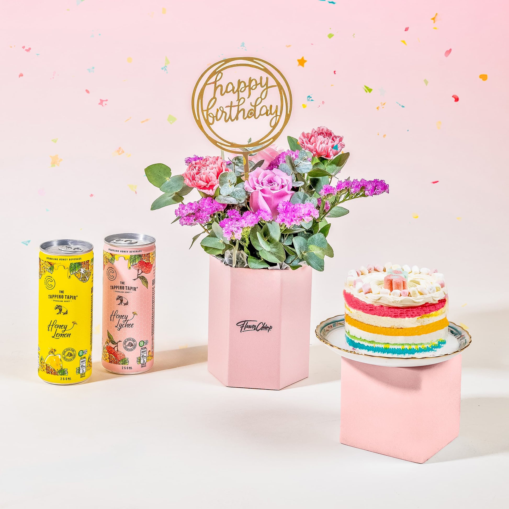 bundle_bouquet_cake Happy Vibes Birthday Bundle