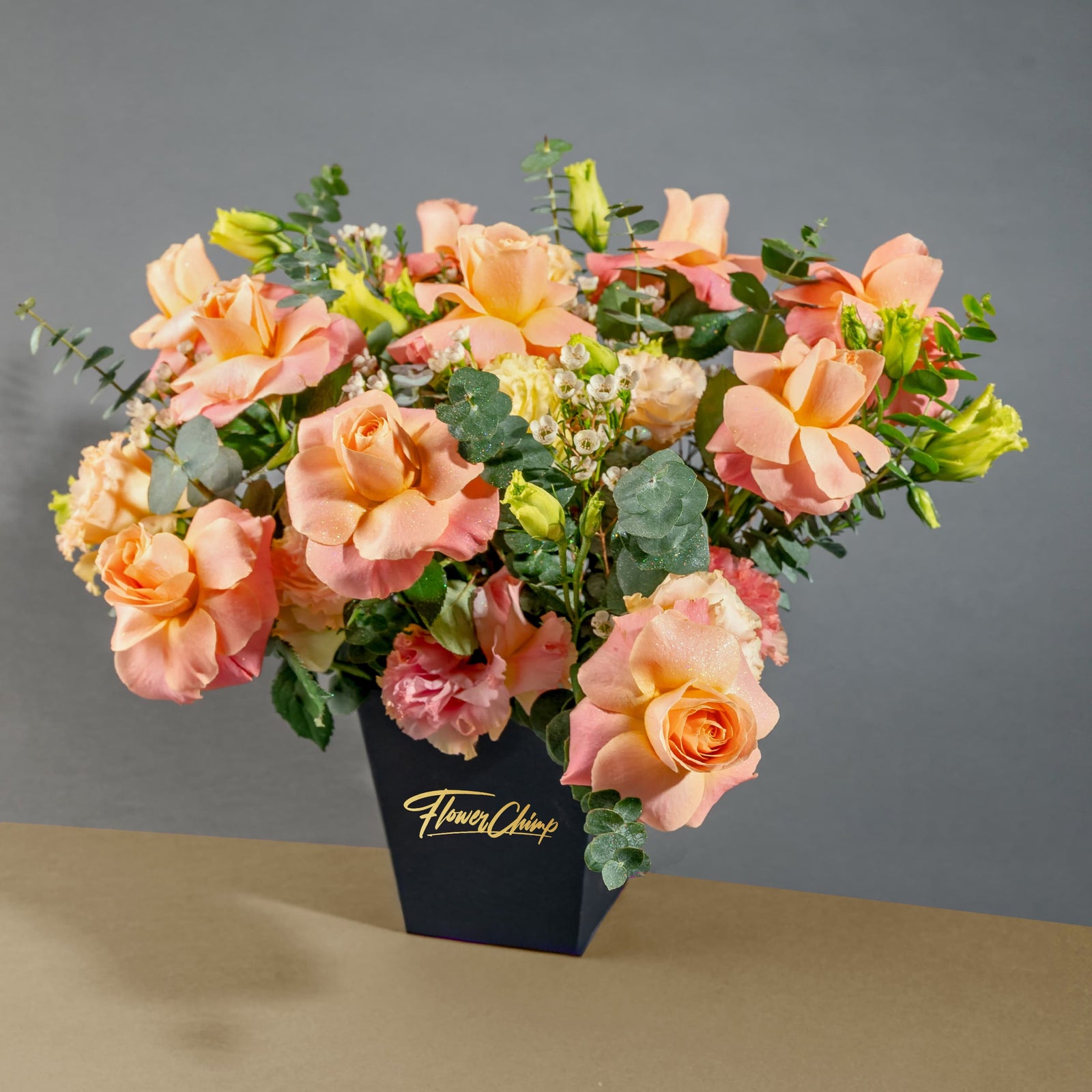 flowers_box_vbox My Universe Champagne Pink Roses