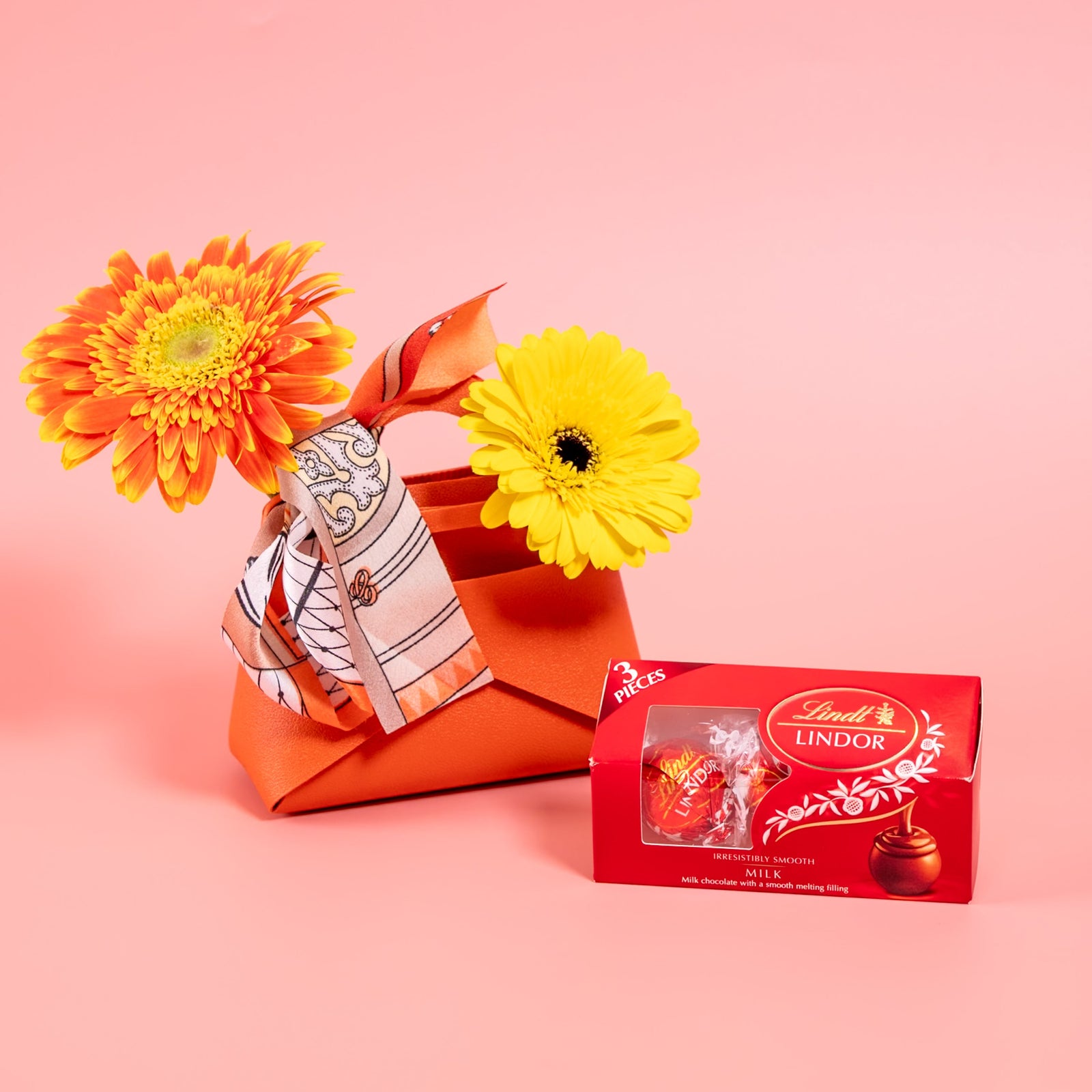 twilly_bag_set Petite Luxe Gift Set (Twilly Bag with Flowers & Lindt Chocolate)