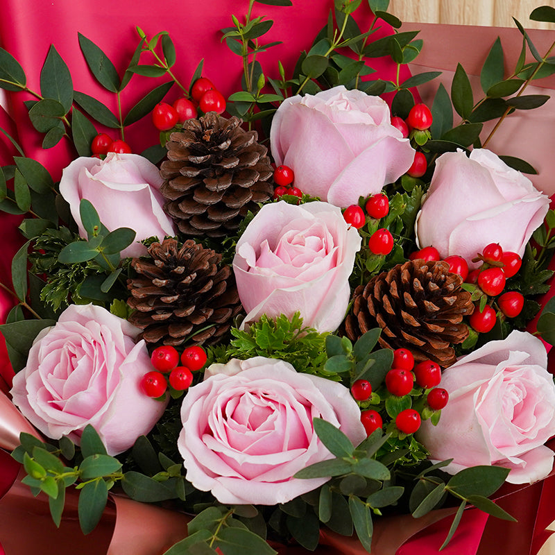 flower_bouquet_christmas Pixie Pink