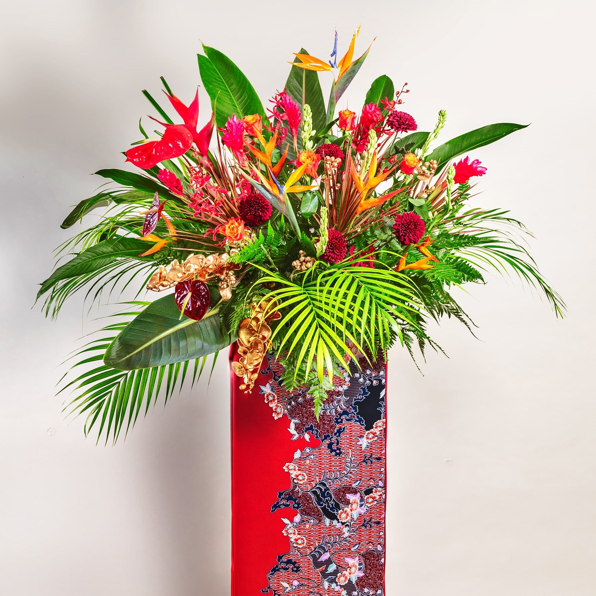 flower_stand_opening Rimbun Batik Flower Stand