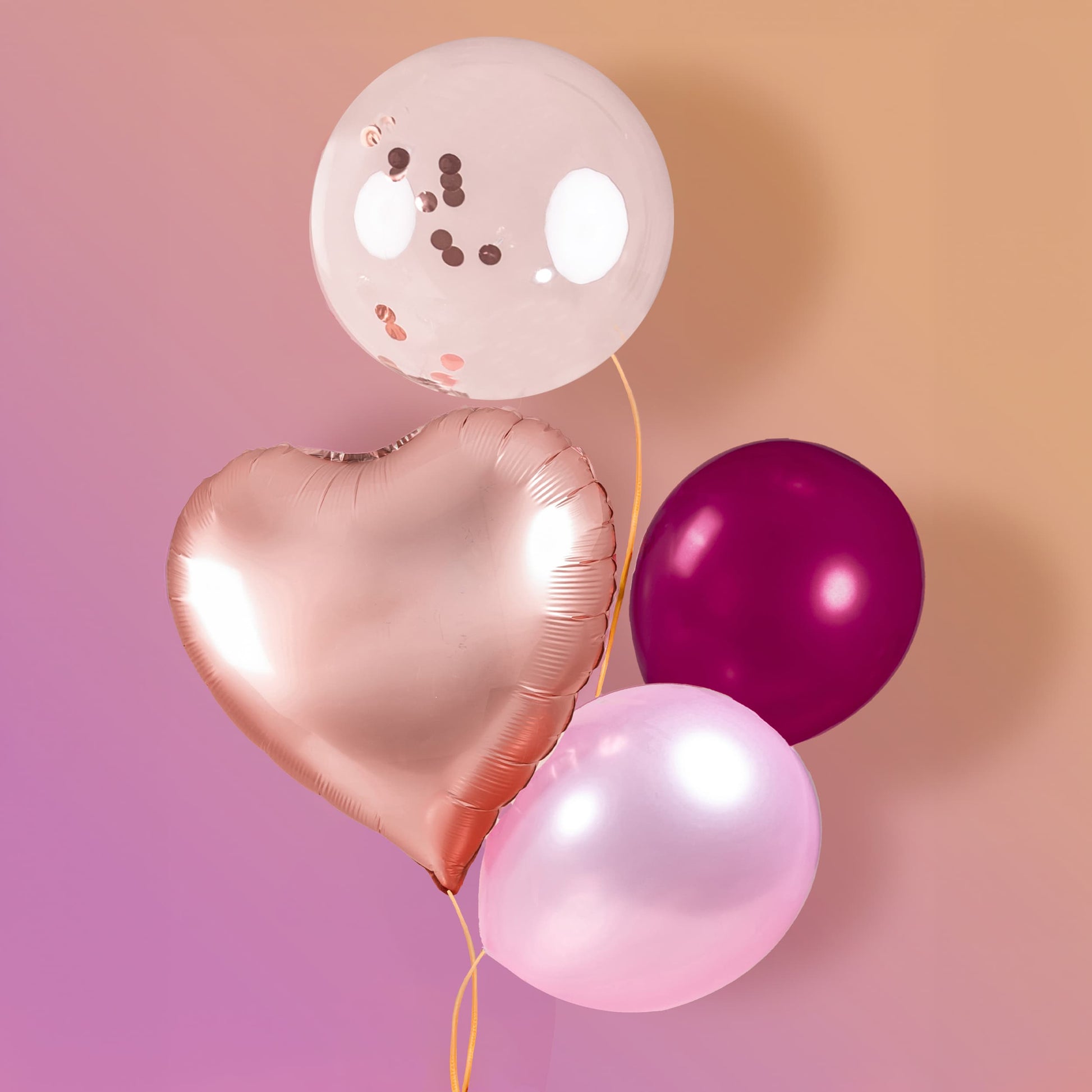 addon_balloon Rosegold Balloon Bunch