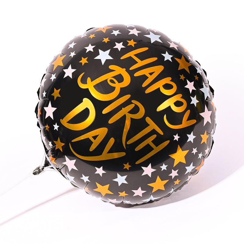 Birthday Black Balloon