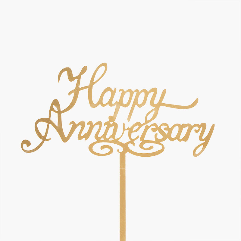 Happy Anniversary Cake Topper