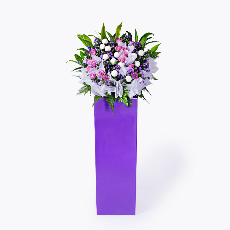 flowers_stand Amethyst Condolence / Funeral Flowers