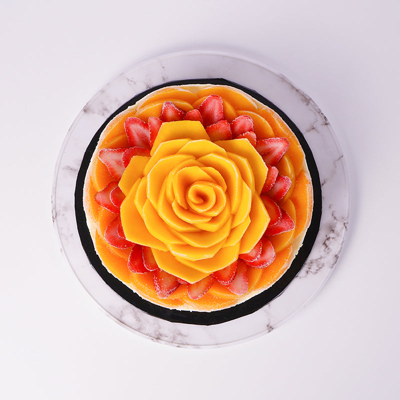 cake Berry Peachy Mango Cheesecake