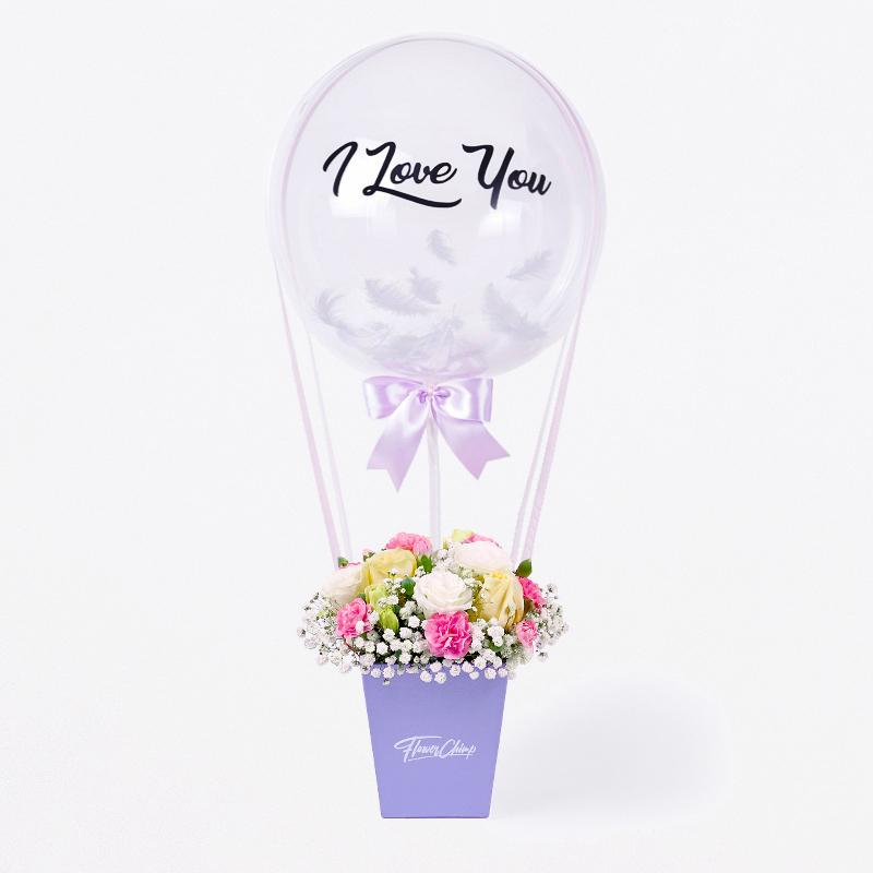 flowers_box_vbox_balloon Caitlyn Balloon Flower Box