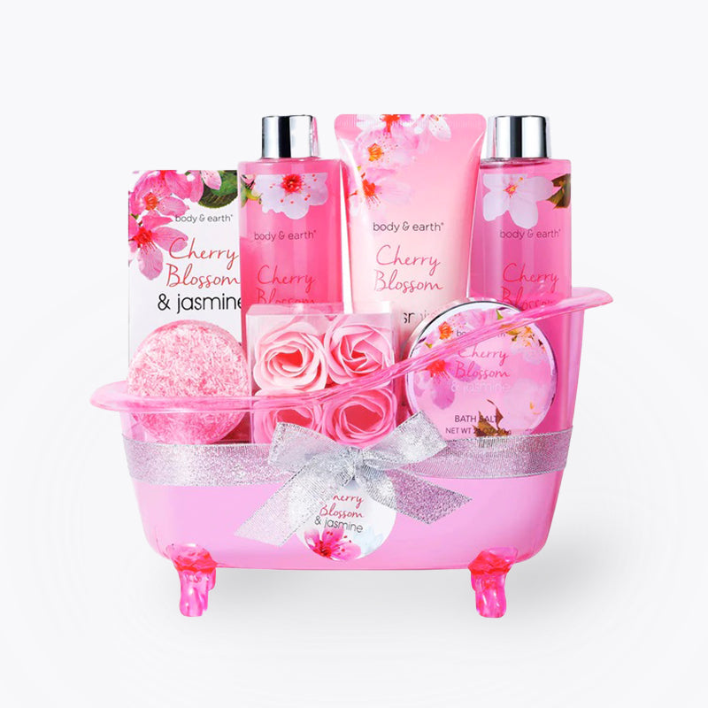 Cherry Blossom & Jasmine Spa Bathtub Set