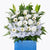 flowers_stand Cool Blue Condolence / Funeral Flowers