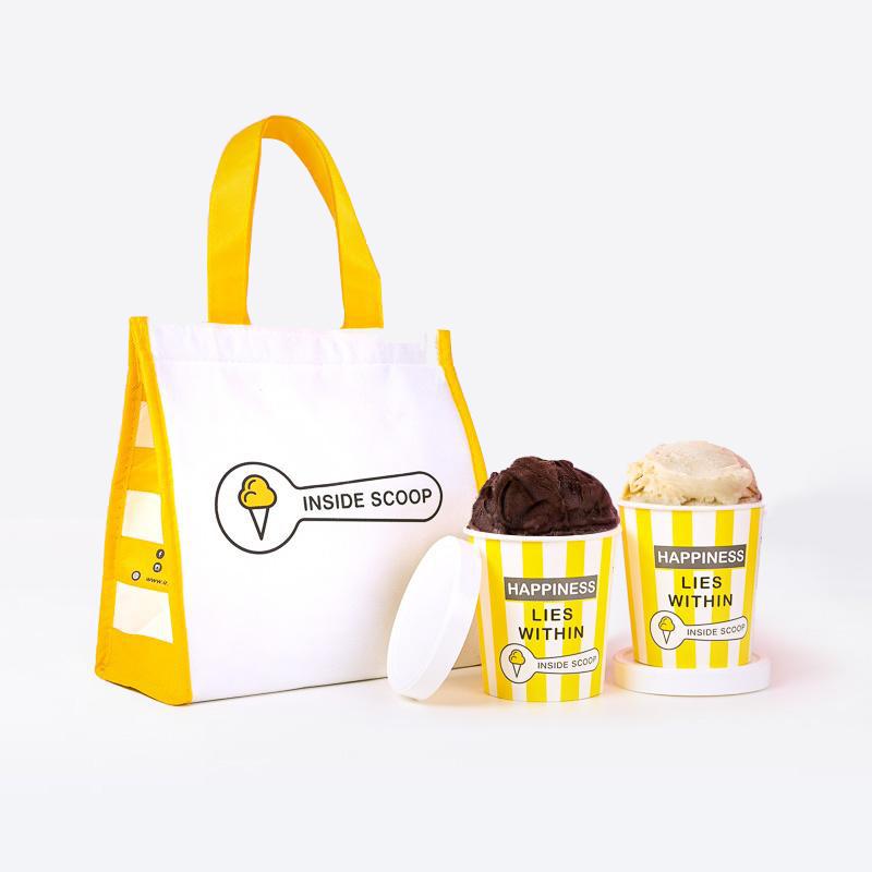 addon_cake Inside Scoop Twin Pack Ice Cream - Valrhona Chocolate & Durian