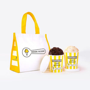 Inside Scoop Twin Pack Ice Cream - Valrhona Chocolate & Vanilla Bean