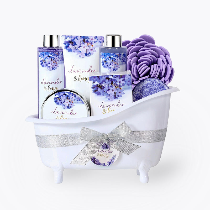 Lavender & Honey Spa Bathtub Set