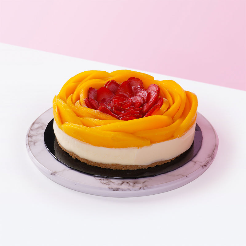 Mango Berry Cheesecake