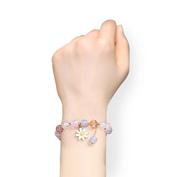 【VINTAGE HOLLYWOOD】Flutter Daisy Bracelet_VH2478BR070M Forget Me Not Double Wire Bracelet – Paul Morelli Design, Inc.